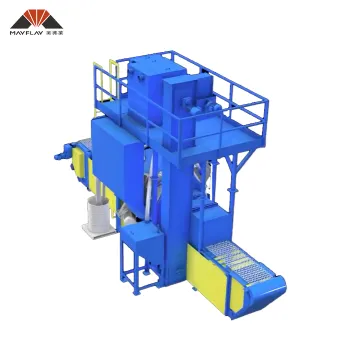MAYFLAY dustless through type steel mesh shot blasting