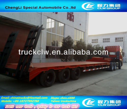 Hot-sale Three Axles 70Ton Low Bed Trailer Truck For Hot Sale!