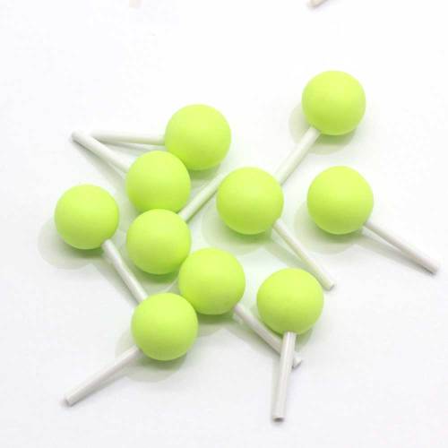 100pcs Cute Lollipop Polymer Clay Simulation Candy Cute Colorful Hot Selling for Birthday Cake Party Wall Desk Decoration DIY