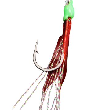 Japanese Quality Red Feather Luminous Sea Fishing Sabiki Rigs