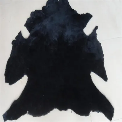 100% lamb skin dyed color lamb shearling fabric