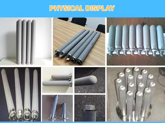 customized Titanium powder sintered candle filter