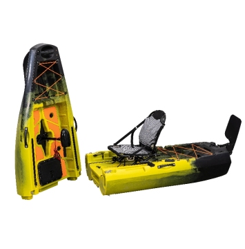 Tri-Power 10ft Rotomold Elektrisches aufblasbares Kajak PVC HDPE-Rumpf einzelner Personen Wassersport