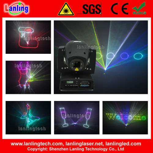 800MW RGB Moving Head Ilda Text Laser Logo Stage Lights