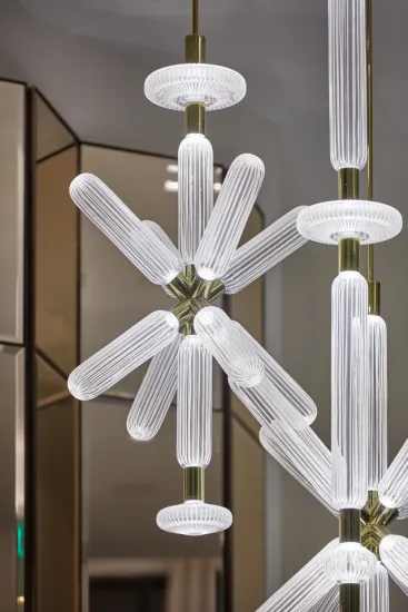 Modern Nordic Glass Art Lobby Glass Chandelier