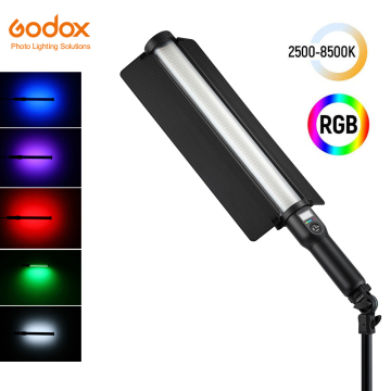 Godox LC500R Bi-Color RGB LED Light with Remote Control & Barndoor