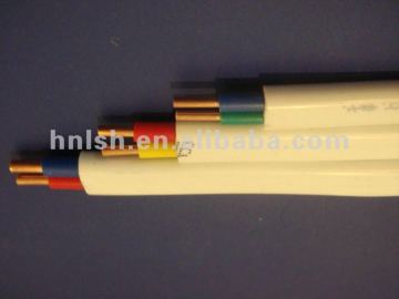 Copper core PVC sheathed flat wire