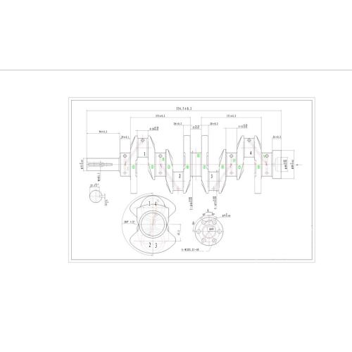 Crankshaft for HYUNDAI D48H Engine 23111-42020