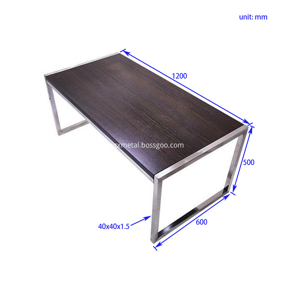 CFF0011 Stainless Steel Table Frame Dimension