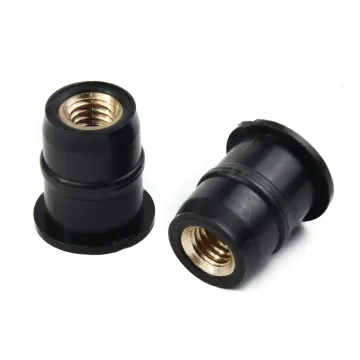 Brass Wellnuts M4 for Screen, Fairing, and Motorcycle Parts - 4mm Size