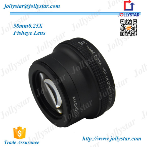 0.25x Super Fisheye Wide Angle Lens for 58 MM Camera