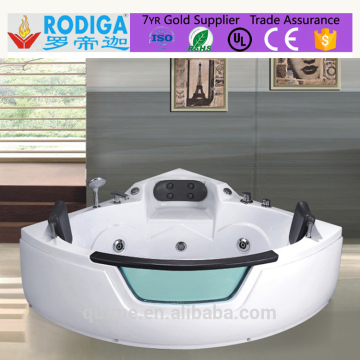 Autme coner whirlpool Acrylic massage bathtub with water pump function
