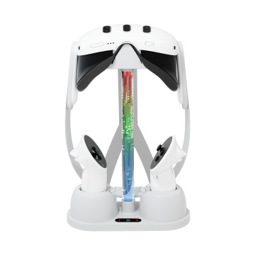 RGB LED Light Display Charging Dock for Meta Quest 3 VR Headset