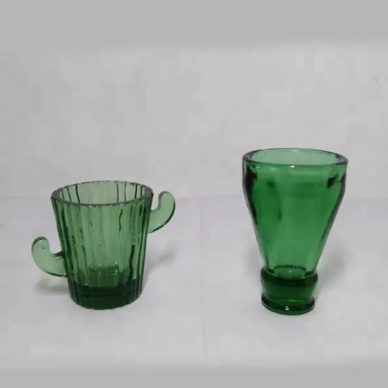 custom flag cactus shape colored vodka shot glasses