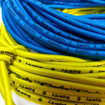 Black and White Elastic Cord 6mm Soft Rubber Nylon Rope - Bulk Purchase