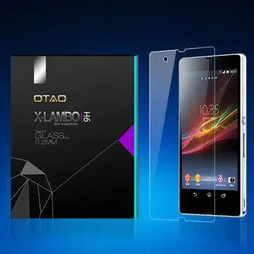 0.2mm tempered-glass screen protective film for Xperia Z1