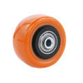 PVC en ruedas de color naranja de polipropileno.