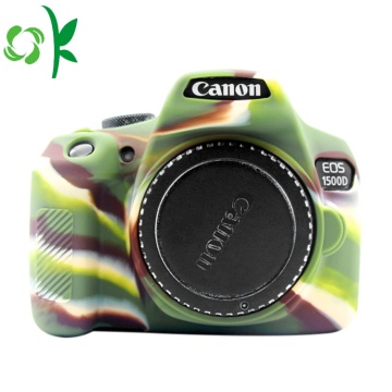 High Quality Camouflage Green Silicone Soft Camera Case