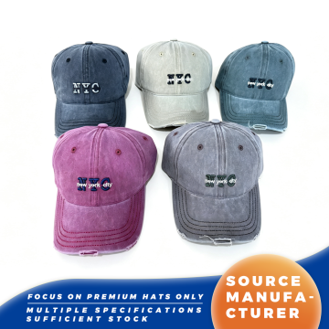 Topi Baseball Cuci Bordir NYC