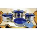 8 PCS Cookware Set with Gold Plated Fittings