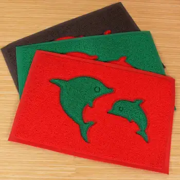 Custom different logos pvc coil door mat
