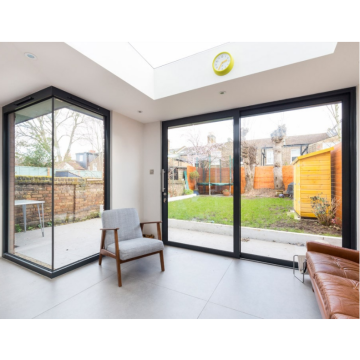 Aluminum Double Clear Tinted Low-E Reflective Glass Corner Sliding Door