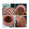 Rose Gold Home Decor Pineapple Cement Pot