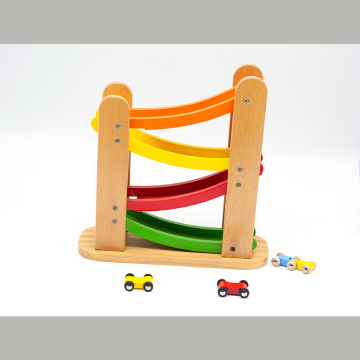 conjunto de brinquedo de bolo de madeira, blocos de madeira modernos brinquedos arco-íris