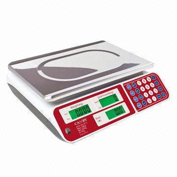 Electronic Price Computing Scale with Green Backlight LCD and Automatic Temperature Compensation