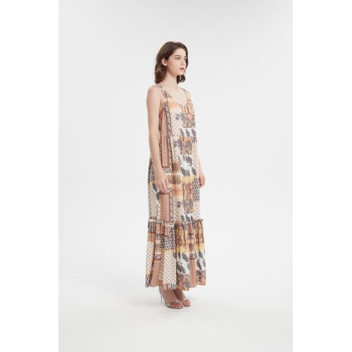 Europe maxi dresses high stretchy