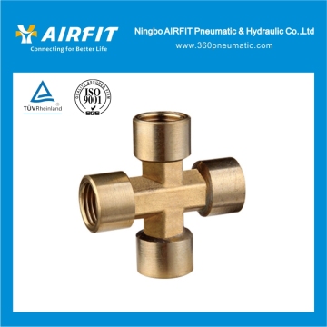 High Quality Cross Shape Brass Fittings