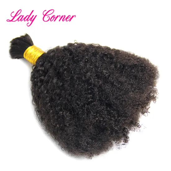 Afro kinky mink Brazilian cuticle aligned bulk hair