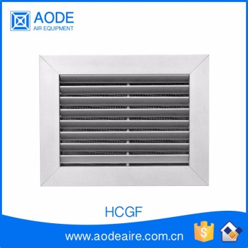 Aluminium chevron return air grille with fixed core filter for industrial hvac system, HCGF return air diffuser and ventilation