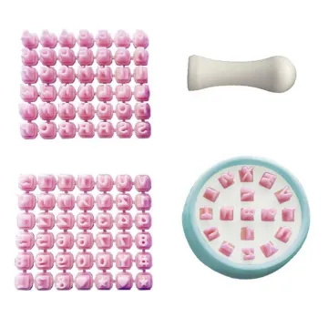 Alphabet Number Letter Cookie Cutters Set for Biscuit and Cake Decorating