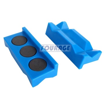 Nylon Vise Jaws Block Tools Clamp Insert Pad - Multi-Purpose Magnetic Holder for AN Fittings and Adapters