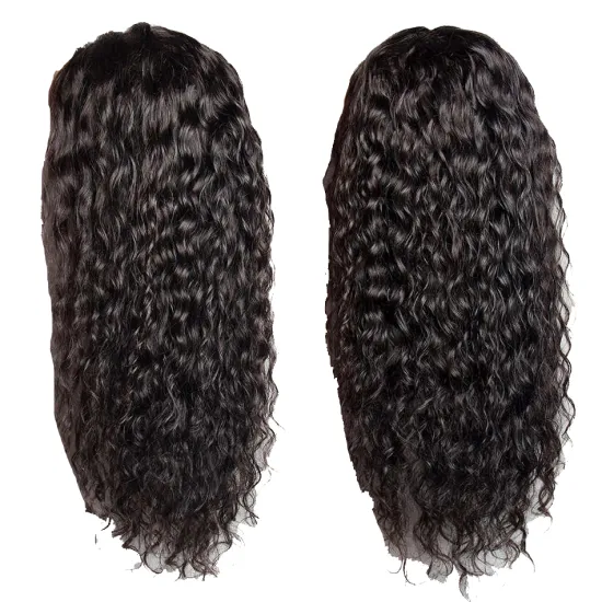 30 Inch Brazilian Virgin Hair 100 Percent Water Wave HD Lace Frontal Wig Peruvian Waterwave Wig Deep Curly Wave Human Hair Wig