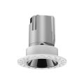 7W infälld matgjuten aluminium LED Round Hotel Downlight