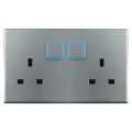 Square Ultra-dünn Reset-Knopfschalter mit LED-Anzeige