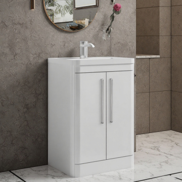 Luxurious Home Bathroom Vanity with Melamine Board Cabinets