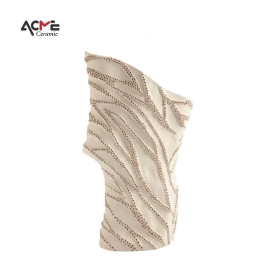 Handmade Nordic Modern Porcelain Vase in Pink: Elegant Home Decor and Ceramic Flower Container for Living Room