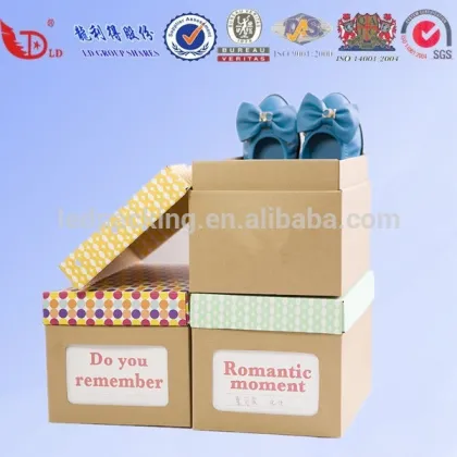 Wholesale empty shoe box and clear shoe box ,empty match shoe box