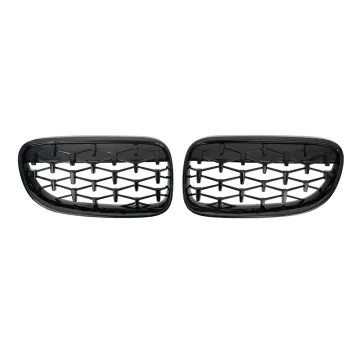 Full Black Front Kidney Grill for BMW 3 Series E92 2010-2013 Diamond Grille