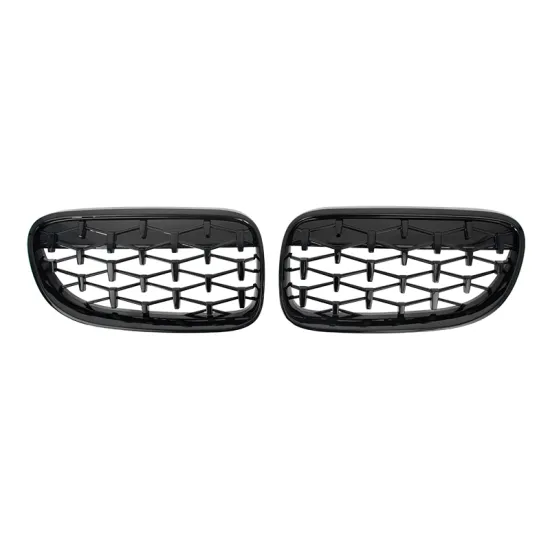 Full Black Front Kidney Grill for BMW 3 Series E92 2010-2013 Diamond Grille