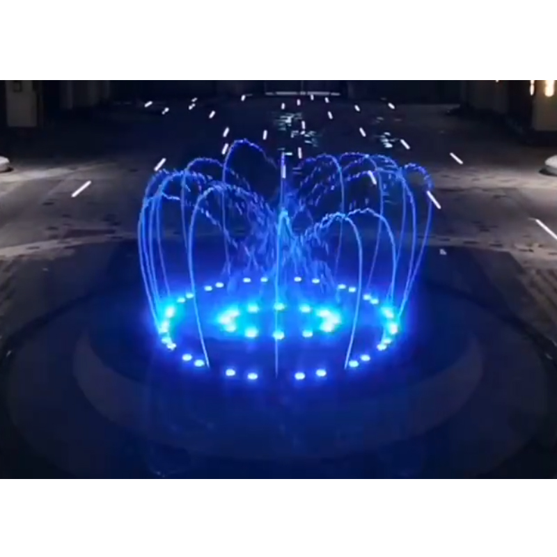 Дизайн и строительство круглого музыки бассейна фонтан