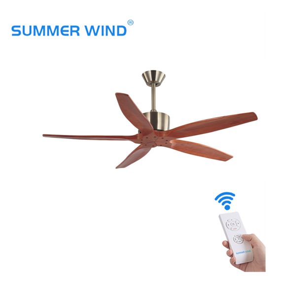 Modern design 5 blades ceiling fan without light