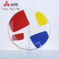 ATO printed home tableware glass charger plates