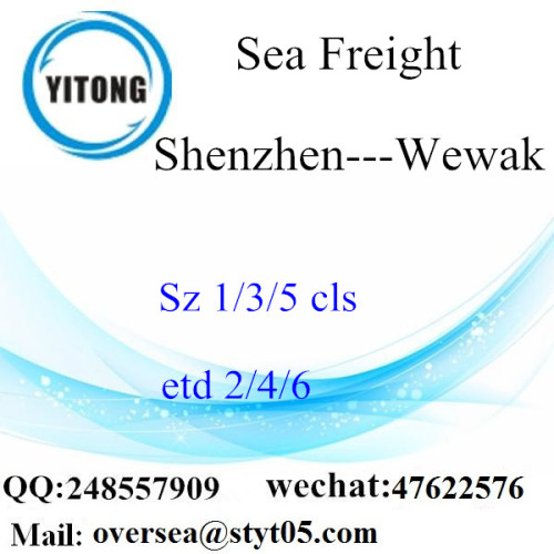Consolidation de LCL du port de Shenzhen à Wewak