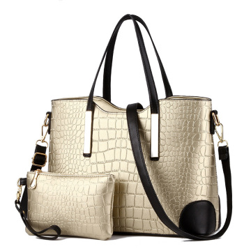 Alligator Pattern Shoulder Handbags Set For Women