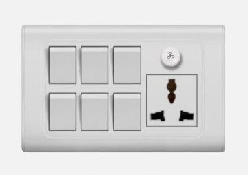 Global/universal Used Electrical Wall Socket Switches With Dimmer Indicator Light Pc/abs