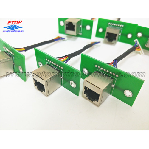 RJ45 adapter to PCB assembling